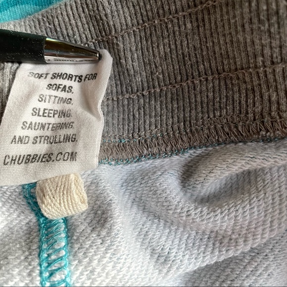 Chubbies Blue & Grey Cotton Lounge Wear Shorts Size Small - Picture 5 of 11